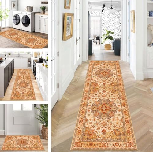 Abstrakte Läufer Flur Küche Waschbar rutschfest Korridor Teppichmatten 120X100cm Lang Orange Braun Küchenteppich Flurteppich Läufer Schlafzimmer Esszimmer Polyester Teppichläufer Meterware Anpassbar Abstrakte Läufer Flur Küche Waschbar rutschfest Korridor Teppichmatten 120X100cm Lang Orange Braun Küchenteppich Flurteppich Läufer Schlafzimmer Esszimmer Polyester Teppichläufer Meterware Anpassbar von ZUZEKU
