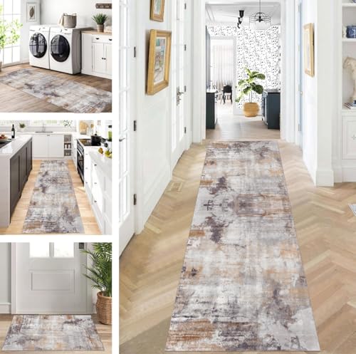 Abstrakte Läufer Flur Küche Waschbar rutschfest Korridor Teppichmatten 80X500cm Lang Grau hellbraun Küchenteppich Flurteppich Läufer Schlafzimmer Esszimmer Polyester Teppichläufer Meterware Anpassbar Abstrakte Läufer Flur Küche Waschbar rutschfest Korridor Teppichmatten 80X500cm Lang Grau hellbraun Küchenteppich Flurteppich Läufer Schlafzimmer Esszimmer Polyester Teppichläufer Meterware Anpassbar von ZUZEKU