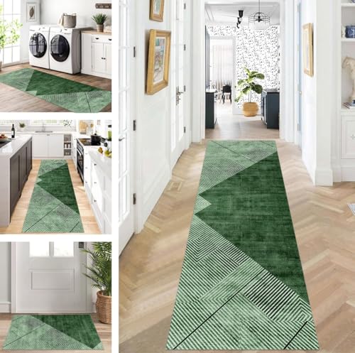 Abstrakte Läufer Flur Küche Waschbar rutschfest Korridor Teppichmatten 90X100cm Lang Dunkelgrün Küchenteppich Flurteppich Läufer Schlafzimmer Esszimmer Polyester Teppichläufer Meterware Anpassbar Abstrakte Läufer Flur Küche Waschbar rutschfest Korridor Teppichmatten 90X100cm Lang Dunkelgrün Küchenteppich Flurteppich Läufer Schlafzimmer Esszimmer Polyester Teppichläufer Meterware Anpassbar von ZUZEKU