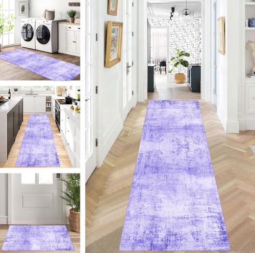 Abstrakte Läufer Flur Küche Waschbar rutschfest Korridor Teppichmatten 90X180cm Lang Grau Purple Küchenteppich Flurteppich Läufer Schlafzimmer Esszimmer Polyester Teppichläufer Meterware Anpassbar Abstrakte Läufer Flur Küche Waschbar rutschfest Korridor Teppichmatten 90X180cm Lang Grau Purple Küchenteppich Flurteppich Läufer Schlafzimmer Esszimmer Polyester Teppichläufer Meterware Anpassbar von ZUZEKU