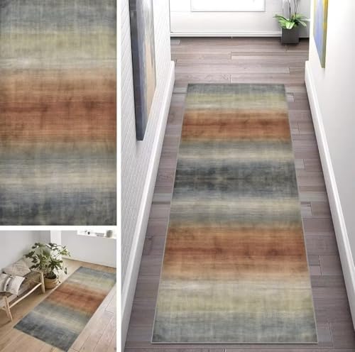 ZUZEKU Abstrakte Farbverlauf Läufer Flur Küche Waschbar rutschfest 90X120cm Vintage Bunt Lang Küchenteppich Flurteppich Teppich Fur Korridor Wohnzimmer Schlafzimmer Meterware Anpassbar ZUZEKU Abstrakte Farbverlauf Läufer Flur Küche Waschbar rutschfest 90X120cm Vintage Bunt Lang Küchenteppich Flurteppich Teppich Fur Korridor Wohnzimmer Schlafzimmer Meterware Anpassbar von ZUZEKU