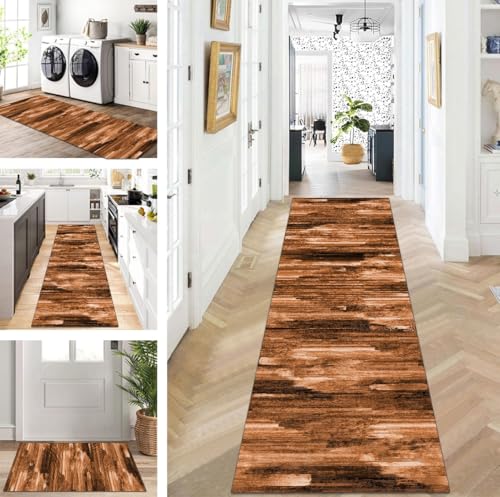 ZUZEKU Abstrakte Läufer Flur Küche Waschbar rutschfest 90X500cm Vintage Braun Lang Küchenteppich Flurteppich Teppich Fur Korridor Wohnzimmer Schlafzimmer Meterware Anpassbar ZUZEKU Abstrakte Läufer Flur Küche Waschbar rutschfest 90X500cm Vintage Braun Lang Küchenteppich Flurteppich Teppich Fur Korridor Wohnzimmer Schlafzimmer Meterware Anpassbar von ZUZEKU