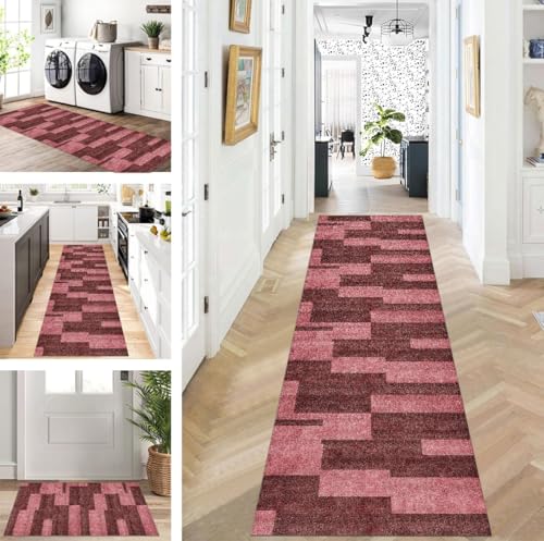 ZUZEKU Abstrakte Läufer Flur Küche Waschbar rutschfest Korridor Teppichmatten 100X400cm Lang Rot Küchenteppich Flurteppich Läufer Schlafzimmer Esszimmer Polyester Teppichläufer Meterware Anpassbar ZUZEKU Abstrakte Läufer Flur Küche Waschbar rutschfest Korridor Teppichmatten 100X400cm Lang Rot Küchenteppich Flurteppich Läufer Schlafzimmer Esszimmer Polyester Teppichläufer Meterware Anpassbar von ZUZEKU