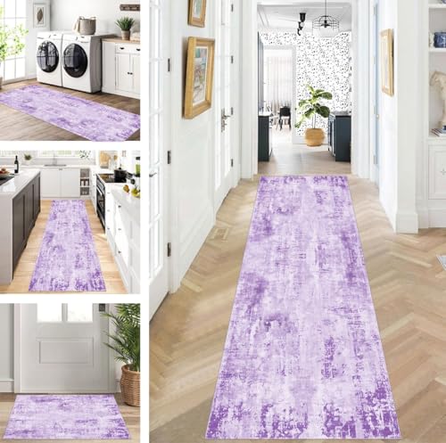 ZUZEKU Abstrakte Läufer Flur Küche Waschbar rutschfest Korridor Teppichmatten 110X350cm Lang Lila Küchenteppich Flurteppich Läufer Schlafzimmer Esszimmer Polyester Teppichläufer Meterware Anpassbar ZUZEKU Abstrakte Läufer Flur Küche Waschbar rutschfest Korridor Teppichmatten 110X350cm Lang Lila Küchenteppich Flurteppich Läufer Schlafzimmer Esszimmer Polyester Teppichläufer Meterware Anpassbar von ZUZEKU