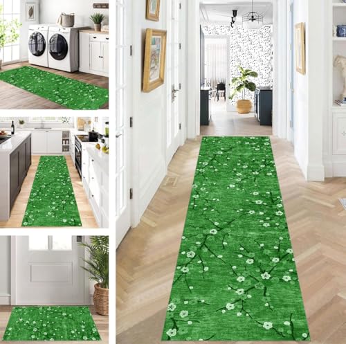 ZUZEKU Abstrakte Läufer Flur Küche Waschbar rutschfest Korridor Teppichmatten 120X400cm Lang Grün Küchenteppich Flurteppich Läufer Schlafzimmer Esszimmer Polyester Teppichläufer Meterware Anpassbar ZUZEKU Abstrakte Läufer Flur Küche Waschbar rutschfest Korridor Teppichmatten 120X400cm Lang Grün Küchenteppich Flurteppich Läufer Schlafzimmer Esszimmer Polyester Teppichläufer Meterware Anpassbar von ZUZEKU