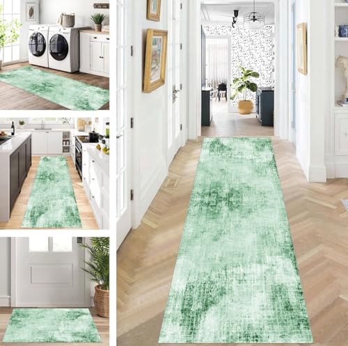 ZUZEKU Abstrakte Läufer Flur Küche Waschbar rutschfest Korridor Teppichmatten 120X600cm Lang Grün Küchenteppich Flurteppich Läufer Schlafzimmer Esszimmer Polyester Teppichläufer Meterware Anpassbar ZUZEKU Abstrakte Läufer Flur Küche Waschbar rutschfest Korridor Teppichmatten 120X600cm Lang Grün Küchenteppich Flurteppich Läufer Schlafzimmer Esszimmer Polyester Teppichläufer Meterware Anpassbar von ZUZEKU