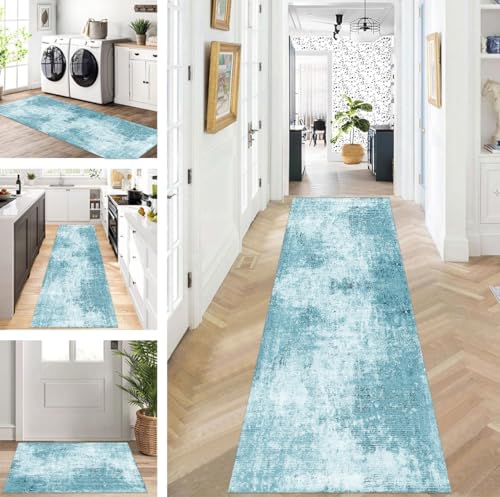 ZUZEKU Abstrakte Läufer Flur Küche Waschbar rutschfest Korridor Teppichmatten 60X60cm Lang Hellblau Küchenteppich Flurteppich Läufer Schlafzimmer Esszimmer Polyester Teppichläufer Meterware Anpassbar ZUZEKU Abstrakte Läufer Flur Küche Waschbar rutschfest Korridor Teppichmatten 60X60cm Lang Hellblau Küchenteppich Flurteppich Läufer Schlafzimmer Esszimmer Polyester Teppichläufer Meterware Anpassbar von ZUZEKU