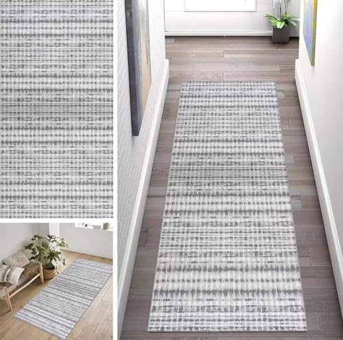ZUZEKU Abstraktes Grau Läufer Flur Küche Waschbar rutschfest 40X200cm Lang Vintage Küchenteppich Flurteppich Teppich Fur Korridor Wohnzimmer Schlafzimmer Meterware Anpassbar ZUZEKU Abstraktes Grau Läufer Flur Küche Waschbar rutschfest 40X200cm Lang Vintage Küchenteppich Flurteppich Teppich Fur Korridor Wohnzimmer Schlafzimmer Meterware Anpassbar von ZUZEKU