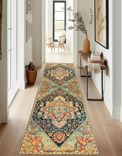 ZUZEKU Boho Läufer Flur Küche Waschbar rutschfest 40X120cm Vintage Grün Rot Gold Lang Küchenteppich Flurteppich Teppich Fur Korridor Wohnzimmer Schlafzimmer Meterware Anpassbar ZUZEKU Boho Läufer Flur Küche Waschbar rutschfest 40X120cm Vintage Grün Rot Gold Lang Küchenteppich Flurteppich Teppich Fur Korridor Wohnzimmer Schlafzimmer Meterware Anpassbar von ZUZEKU