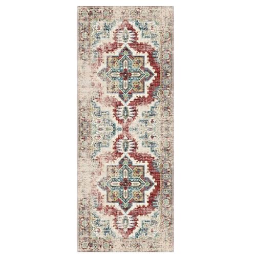 ZUZEKU Boho Läufer Flur Küche Waschbar rutschfest 60X200cm Vintage Rot Lang Küchenteppich Flurteppich Teppich Fur Korridor Wohnzimmer Schlafzimmer Meterware Anpassbar ZUZEKU Boho Läufer Flur Küche Waschbar rutschfest 60X200cm Vintage Rot Lang Küchenteppich Flurteppich Teppich Fur Korridor Wohnzimmer Schlafzimmer Meterware Anpassbar von ZUZEKU