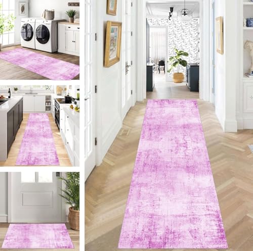 ZUZEKU Läufer Flur Küche Waschbar rutschfest 100X120cm Lang Rosa Lila Küchenteppich Flurteppich Teppich Fur Korridor Wohnzimmer Schlafzimmer Meterware Anpassbar ZUZEKU Läufer Flur Küche Waschbar rutschfest 100X120cm Lang Rosa Lila Küchenteppich Flurteppich Teppich Fur Korridor Wohnzimmer Schlafzimmer Meterware Anpassbar von ZUZEKU
