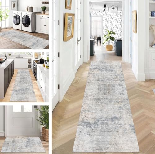 ZUZEKU Läufer Flur Küche Waschbar rutschfest 110X400cm Lang Grau Küchenteppich Flurteppich Teppich Fur Korridor Wohnzimmer Schlafzimmer Meterware Anpassbar ZUZEKU Läufer Flur Küche Waschbar rutschfest 110X400cm Lang Grau Küchenteppich Flurteppich Teppich Fur Korridor Wohnzimmer Schlafzimmer Meterware Anpassbar von ZUZEKU