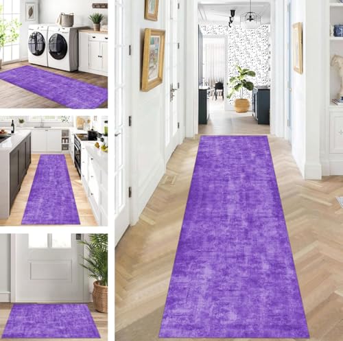 ZUZEKU Läufer Flur Küche Waschbar rutschfest 120X350cm Lang Violett Küchenteppich Flurteppich Teppich Fur Korridor Wohnzimmer Schlafzimmer Meterware Anpassbar ZUZEKU Läufer Flur Küche Waschbar rutschfest 120X350cm Lang Violett Küchenteppich Flurteppich Teppich Fur Korridor Wohnzimmer Schlafzimmer Meterware Anpassbar von ZUZEKU