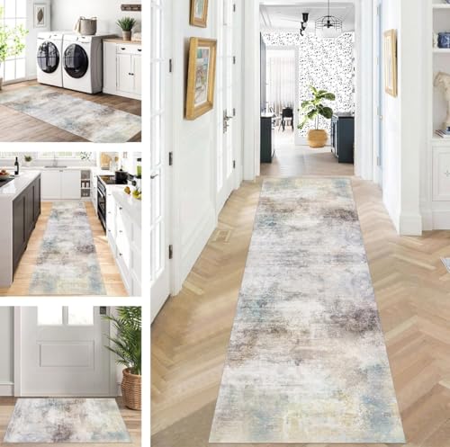 ZUZEKU Läufer Flur Küche Waschbar rutschfest 120X450cm Lang Grau Küchenteppich Flurteppich Teppich Fur Korridor Wohnzimmer Schlafzimmer Meterware Anpassbar ZUZEKU Läufer Flur Küche Waschbar rutschfest 120X450cm Lang Grau Küchenteppich Flurteppich Teppich Fur Korridor Wohnzimmer Schlafzimmer Meterware Anpassbar von ZUZEKU