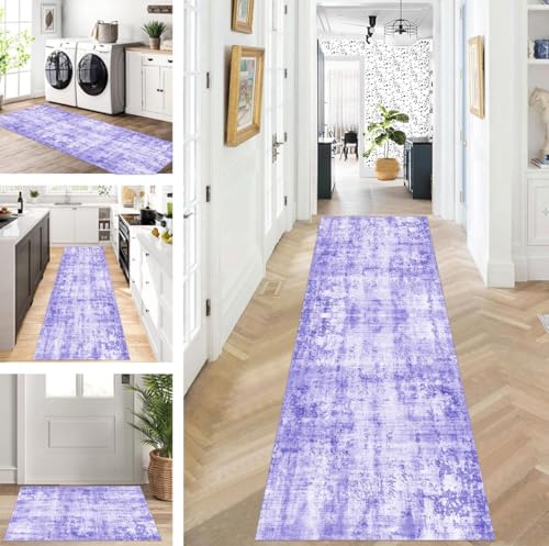 ZUZEKU Läufer Flur Küche Waschbar rutschfest 120X550cm Lang Grau lila Küchenteppich Flurteppich Teppich Fur Korridor Wohnzimmer Schlafzimmer Meterware Anpassbar ZUZEKU Läufer Flur Küche Waschbar rutschfest 120X550cm Lang Grau lila Küchenteppich Flurteppich Teppich Fur Korridor Wohnzimmer Schlafzimmer Meterware Anpassbar von ZUZEKU