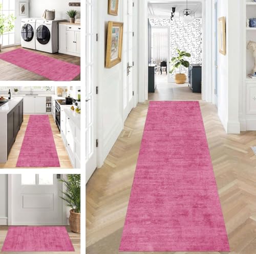 ZUZEKU Läufer Flur Küche Waschbar rutschfest 40X60cm Lang Rosa Küchenteppich Flurteppich Teppich Fur Korridor Wohnzimmer Schlafzimmer Meterware Anpassbar ZUZEKU Läufer Flur Küche Waschbar rutschfest 40X60cm Lang Rosa Küchenteppich Flurteppich Teppich Fur Korridor Wohnzimmer Schlafzimmer Meterware Anpassbar von ZUZEKU