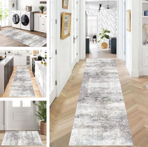 ZUZEKU Läufer Flur Küche Waschbar rutschfest 40X90cm Lang Grau Küchenteppich Flurteppich Teppich Fur Korridor Wohnzimmer Schlafzimmer Meterware Anpassbar ZUZEKU Läufer Flur Küche Waschbar rutschfest 40X90cm Lang Grau Küchenteppich Flurteppich Teppich Fur Korridor Wohnzimmer Schlafzimmer Meterware Anpassbar von ZUZEKU
