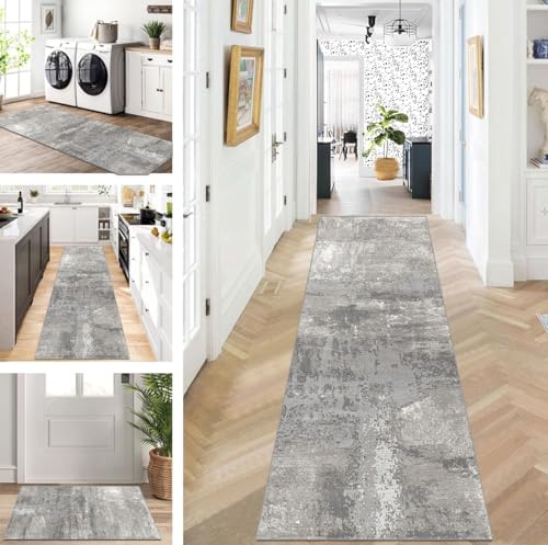 ZUZEKU Läufer Flur Küche Waschbar rutschfest 40X90cm Lang Grau Küchenteppich Flurteppich Teppich Fur Korridor Wohnzimmer Schlafzimmer Meterware Anpassbar ZUZEKU Läufer Flur Küche Waschbar rutschfest 40X90cm Lang Grau Küchenteppich Flurteppich Teppich Fur Korridor Wohnzimmer Schlafzimmer Meterware Anpassbar von ZUZEKU
