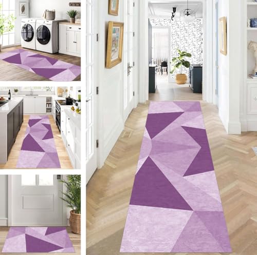 ZUZEKU Läufer Flur Küche Waschbar rutschfest 50X100cm Lang Lila Küchenteppich Flurteppich Teppich Fur Korridor Wohnzimmer Schlafzimmer Meterware Anpassbar ZUZEKU Läufer Flur Küche Waschbar rutschfest 50X100cm Lang Lila Küchenteppich Flurteppich Teppich Fur Korridor Wohnzimmer Schlafzimmer Meterware Anpassbar von ZUZEKU