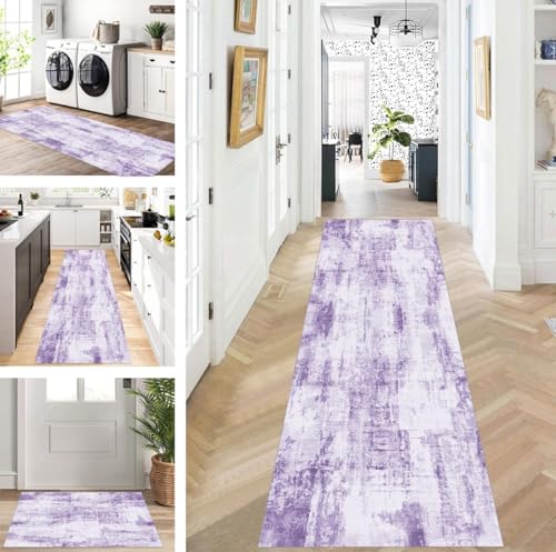 ZUZEKU Läufer Flur Küche Waschbar rutschfest 50X60cm Lang Lila Küchenteppich Flurteppich Teppich Fur Korridor Wohnzimmer Schlafzimmer Meterware Anpassbar ZUZEKU Läufer Flur Küche Waschbar rutschfest 50X60cm Lang Lila Küchenteppich Flurteppich Teppich Fur Korridor Wohnzimmer Schlafzimmer Meterware Anpassbar von ZUZEKU