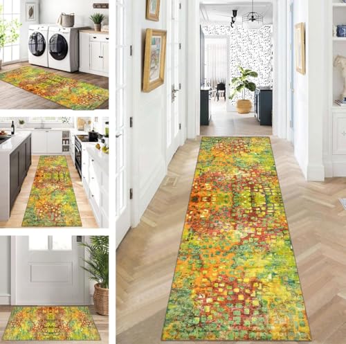 ZUZEKU Läufer Flur Küche Waschbar rutschfest 55X150cm Bunt Lang Küchenteppich Flurteppich Teppich Fur Korridor Wohnzimmer Schlafzimmer Meterware Anpassbar ZUZEKU Läufer Flur Küche Waschbar rutschfest 55X150cm Bunt Lang Küchenteppich Flurteppich Teppich Fur Korridor Wohnzimmer Schlafzimmer Meterware Anpassbar von ZUZEKU