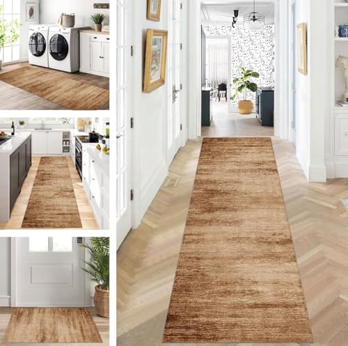 ZUZEKU Läufer Flur Küche Waschbar rutschfest 60X60cm Lang Braun Küchenteppich Flurteppich Teppich Fur Korridor Wohnzimmer Schlafzimmer Meterware Anpassbar ZUZEKU Läufer Flur Küche Waschbar rutschfest 60X60cm Lang Braun Küchenteppich Flurteppich Teppich Fur Korridor Wohnzimmer Schlafzimmer Meterware Anpassbar von ZUZEKU