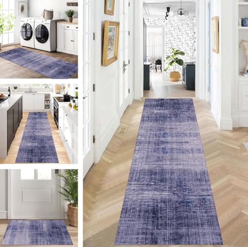 ZUZEKU Läufer Flur Küche Waschbar rutschfest 60X60cm Lang Lila Blau Läufer Küchenteppich Flurteppich Teppich Fur Korridor Wohnzimmer Schlafzimmer Meterware Anpassbar ZUZEKU Läufer Flur Küche Waschbar rutschfest 60X60cm Lang Lila Blau Läufer Küchenteppich Flurteppich Teppich Fur Korridor Wohnzimmer Schlafzimmer Meterware Anpassbar von ZUZEKU