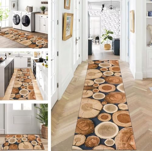 ZUZEKU Läufer Flur Küche Waschbar rutschfest 60X90cm 3D Holzmaserung Lang Küchenteppich Flurteppich Teppich Fur Korridor Wohnzimmer Schlafzimmer Meterware Anpassbar ZUZEKU Läufer Flur Küche Waschbar rutschfest 60X90cm 3D Holzmaserung Lang Küchenteppich Flurteppich Teppich Fur Korridor Wohnzimmer Schlafzimmer Meterware Anpassbar von ZUZEKU