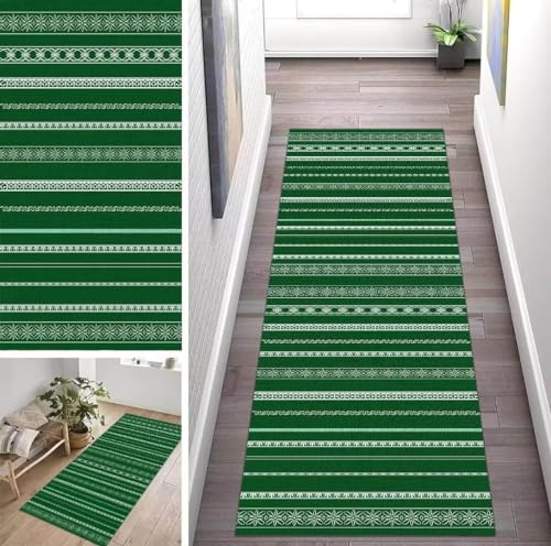 ZUZEKU Läufer Flur Küche Waschbar rutschfest 60X90cm Grün und Weiß Lang Küchenteppich Flurteppich Teppich Fur Korridor Wohnzimmer Schlafzimmer Meterware Anpassbar ZUZEKU Läufer Flur Küche Waschbar rutschfest 60X90cm Grün und Weiß Lang Küchenteppich Flurteppich Teppich Fur Korridor Wohnzimmer Schlafzimmer Meterware Anpassbar von ZUZEKU
