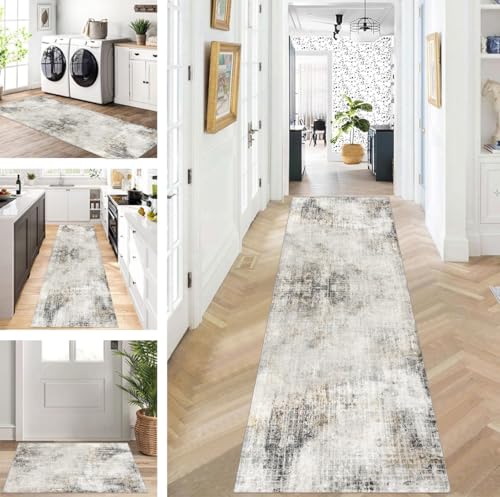 ZUZEKU Läufer Flur Küche Waschbar rutschfest 60X90cm Lang Grau Küchenteppich Flurteppich Teppich Fur Korridor Wohnzimmer Schlafzimmer Meterware Anpassbar ZUZEKU Läufer Flur Küche Waschbar rutschfest 60X90cm Lang Grau Küchenteppich Flurteppich Teppich Fur Korridor Wohnzimmer Schlafzimmer Meterware Anpassbar von ZUZEKU