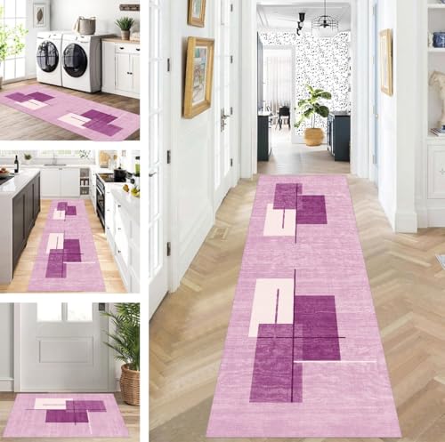 ZUZEKU Läufer Flur Küche Waschbar rutschfest 80X120cm Lang Violett Küchenteppich Flurteppich Teppich Fur Korridor Wohnzimmer Schlafzimmer Meterware Anpassbar ZUZEKU Läufer Flur Küche Waschbar rutschfest 80X120cm Lang Violett Küchenteppich Flurteppich Teppich Fur Korridor Wohnzimmer Schlafzimmer Meterware Anpassbar von ZUZEKU