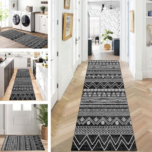 ZUZEKU Läufer Flur Küche Waschbar rutschfest 80X300cm Schwarz Weiß Grau Lang Küchenteppich Flurteppich Teppich Fur Korridor Wohnzimmer Schlafzimmer Meterware Anpassbar ZUZEKU Läufer Flur Küche Waschbar rutschfest 80X300cm Schwarz Weiß Grau Lang Küchenteppich Flurteppich Teppich Fur Korridor Wohnzimmer Schlafzimmer Meterware Anpassbar von ZUZEKU