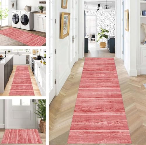 ZUZEKU Läufer Flur Küche Waschbar rutschfest 80X350cm Lang Rot Küchenteppich Flurteppich Teppich Fur Korridor Wohnzimmer Schlafzimmer Meterware Anpassbar ZUZEKU Läufer Flur Küche Waschbar rutschfest 80X350cm Lang Rot Küchenteppich Flurteppich Teppich Fur Korridor Wohnzimmer Schlafzimmer Meterware Anpassbar von ZUZEKU