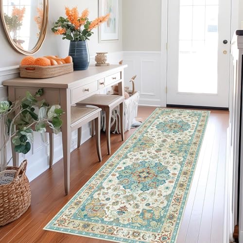 ZUZEKU Läufer Flur Küche Waschbar rutschfest 90X250cm Lang Beige Blau Grün Küchenteppich Flurteppich Teppich Fur Korridor Wohnzimmer Schlafzimmer Meterware Anpassbar ZUZEKU Läufer Flur Küche Waschbar rutschfest 90X250cm Lang Beige Blau Grün Küchenteppich Flurteppich Teppich Fur Korridor Wohnzimmer Schlafzimmer Meterware Anpassbar von ZUZEKU