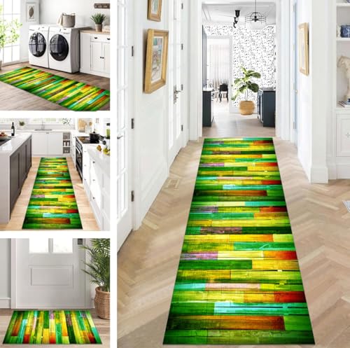ZUZEKU Läufer Flur Küche Waschbar rutschfest 90X400cm Lang Bunt Läufer Küchenteppich Flurteppich Teppich Fur Korridor Wohnzimmer Schlafzimmer Meterware Anpassbar ZUZEKU Läufer Flur Küche Waschbar rutschfest 90X400cm Lang Bunt Läufer Küchenteppich Flurteppich Teppich Fur Korridor Wohnzimmer Schlafzimmer Meterware Anpassbar von ZUZEKU