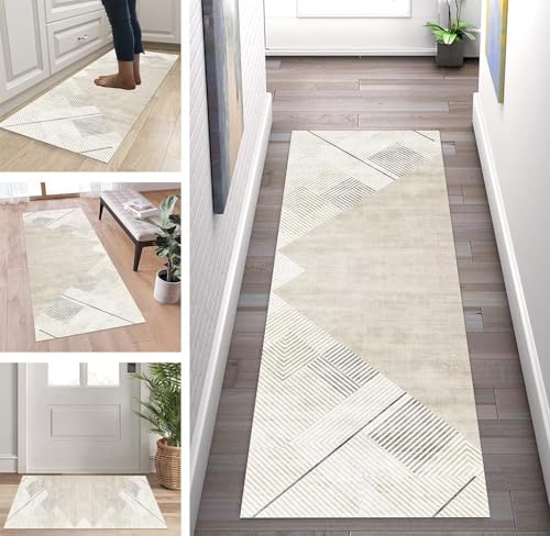 ZUZEKU Läufer Lang Flur rutschfest Teppich Küche Beige Modern Korridor Teppichmatten 70X140cm Küchenteppich Schlafzimmer Esszimmer Polyester Meterware Anpassbar ZUZEKU Läufer Lang Flur rutschfest Teppich Küche Beige Modern Korridor Teppichmatten 70X140cm Küchenteppich Schlafzimmer Esszimmer Polyester Meterware Anpassbar von ZUZEKU