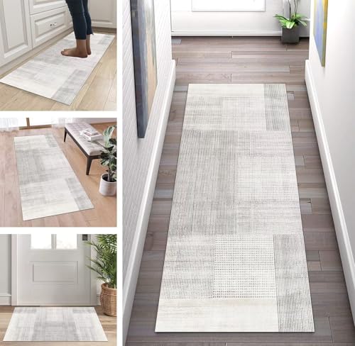 ZUZEKU Läufer Lang Flur rutschfest Teppich Küche Grau Beige Modern Korridor Teppichmatten 80X100cm Küchenteppich Schlafzimmer Esszimmer Polyester Meterware Anpassbar ZUZEKU Läufer Lang Flur rutschfest Teppich Küche Grau Beige Modern Korridor Teppichmatten 80X100cm Küchenteppich Schlafzimmer Esszimmer Polyester Meterware Anpassbar von ZUZEKU