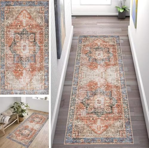 ZUZEKU Marokko Bunt Läufer Flur Küche Waschbar rutschfest 70X500cm Vintage Boho Style Rot Lang Küchenteppich Flurteppich Teppich Fur Korridor Wohnzimmer Schlafzimmer Meterware Anpassbar ZUZEKU Marokko Bunt Läufer Flur Küche Waschbar rutschfest 70X500cm Vintage Boho Style Rot Lang Küchenteppich Flurteppich Teppich Fur Korridor Wohnzimmer Schlafzimmer Meterware Anpassbar von ZUZEKU
