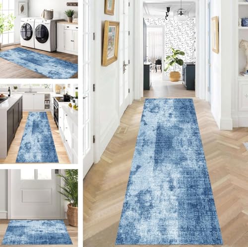 ZUZEKU Teppich Läufer Lang Blau Flur Küche rutschfest waschbar Teppichmatten Modern Design Küchenläufer 40X450cm Küchenteppich Meterware Esszimmer Schlafzimmer Wohnzimmer Schmutzfangmatte ZUZEKU Teppich Läufer Lang Blau Flur Küche rutschfest waschbar Teppichmatten Modern Design Küchenläufer 40X450cm Küchenteppich Meterware Esszimmer Schlafzimmer Wohnzimmer Schmutzfangmatte von ZUZEKU