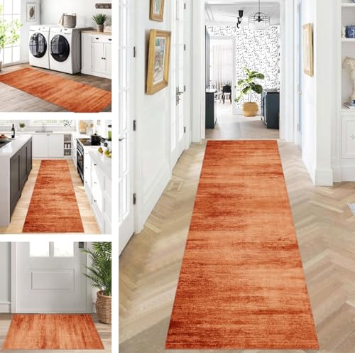 ZUZEKU Teppich Läufer Lang Flur Küche rutschfest waschbar Teppichmatten Modern Design Küchenläufer 90X200cm Küchenteppich Meterware Esszimmer Schlafzimmer Wohnzimmer Schmutzfangmatte von ZUZEKU