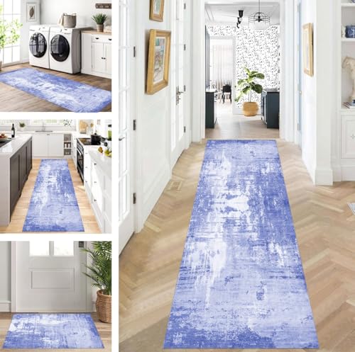 ZUZEKU Teppich Läufer Lang Flur Küche rutschfest waschbar Teppichmatten Modern Design Küchenläufer Blau 55X150cm Küchenteppich Meterware Esszimmer Schlafzimmer Wohnzimmer Schmutzfangmatte ZUZEKU Teppich Läufer Lang Flur Küche rutschfest waschbar Teppichmatten Modern Design Küchenläufer Blau 55X150cm Küchenteppich Meterware Esszimmer Schlafzimmer Wohnzimmer Schmutzfangmatte von ZUZEKU