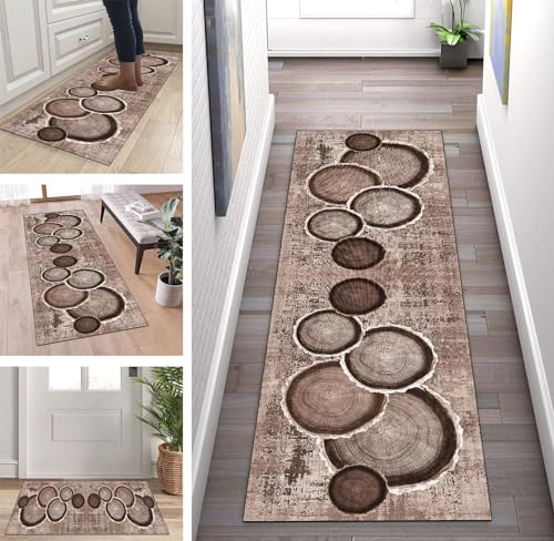 ZUZEKU Teppich Läufer Lang Flur Küche rutschfest waschbar Teppichmatten Modern Design Küchenläufer Braun 40X120cm Küchenteppich Meterware Esszimmer Schlafzimmer Wohnzimmer Schmutzfangmatte ZUZEKU Teppich Läufer Lang Flur Küche rutschfest waschbar Teppichmatten Modern Design Küchenläufer Braun 40X120cm Küchenteppich Meterware Esszimmer Schlafzimmer Wohnzimmer Schmutzfangmatte von ZUZEKU