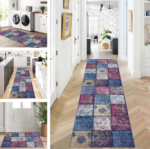 ZUZEKU Teppich Läufer Lang Flur Küche rutschfest waschbar Teppichmatten Modern Design Küchenläufer Bunter Boho 80X300cm Küchenteppich Meterware Esszimmer Schlafzimmer Wohnzimmer Schmutzfangmatte ZUZEKU Teppich Läufer Lang Flur Küche rutschfest waschbar Teppichmatten Modern Design Küchenläufer Bunter Boho 80X300cm Küchenteppich Meterware Esszimmer Schlafzimmer Wohnzimmer Schmutzfangmatte von ZUZEKU