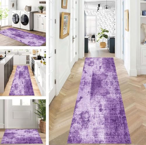 ZUZEKU Teppich Läufer Lang Flur Küche rutschfest waschbar Teppichmatten Modern Design Küchenläufer Lila 50X80cm Küchenteppich Meterware Esszimmer Schlafzimmer Wohnzimmer Schmutzfangmatte ZUZEKU Teppich Läufer Lang Flur Küche rutschfest waschbar Teppichmatten Modern Design Küchenläufer Lila 50X80cm Küchenteppich Meterware Esszimmer Schlafzimmer Wohnzimmer Schmutzfangmatte von ZUZEKU