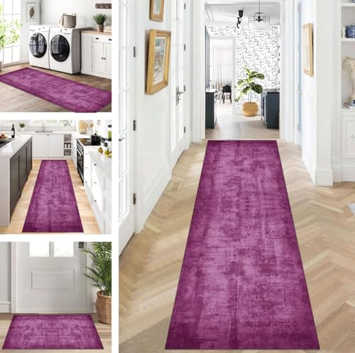 ZUZEKU Teppich Läufer Lang Flur Küche rutschfest waschbar Teppichmatten Modern Design Küchenläufer Lila 60X100cm Küchenteppich Meterware Esszimmer Schlafzimmer Wohnzimmer Schmutzfangmatte ZUZEKU Teppich Läufer Lang Flur Küche rutschfest waschbar Teppichmatten Modern Design Küchenläufer Lila 60X100cm Küchenteppich Meterware Esszimmer Schlafzimmer Wohnzimmer Schmutzfangmatte von ZUZEKU