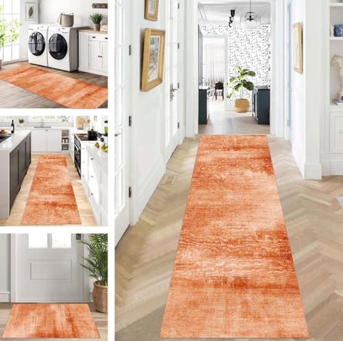 ZUZEKU Teppich Läufer Lang Flur Küche rutschfest waschbar Teppichmatten Modern Design Küchenläufer Orange 60X180cm Küchenteppich Meterware Esszimmer Schlafzimmer Wohnzimmer Schmutzfangmatte ZUZEKU Teppich Läufer Lang Flur Küche rutschfest waschbar Teppichmatten Modern Design Küchenläufer Orange 60X180cm Küchenteppich Meterware Esszimmer Schlafzimmer Wohnzimmer Schmutzfangmatte von ZUZEKU