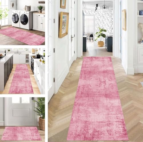ZUZEKU Teppich Läufer Lang Flur Küche rutschfest waschbar Teppichmatten Modern Design Küchenläufer Rosa 110X350cm Küchenteppich Meterware Esszimmer Schlafzimmer Wohnzimmer Schmutzfangmatte ZUZEKU Teppich Läufer Lang Flur Küche rutschfest waschbar Teppichmatten Modern Design Küchenläufer Rosa 110X350cm Küchenteppich Meterware Esszimmer Schlafzimmer Wohnzimmer Schmutzfangmatte von ZUZEKU