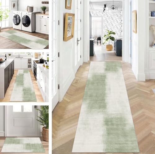 ZUZEKU Teppich Läufer Lang Flur Küche rutschfest waschbar Teppichmatten Modern Design Küchenläufer Weiß Grün 100X180cm Küchenteppich Meterware Esszimmer Schlafzimmer Wohnzimmer Schmutzfangmatte ZUZEKU Teppich Läufer Lang Flur Küche rutschfest waschbar Teppichmatten Modern Design Küchenläufer Weiß Grün 100X180cm Küchenteppich Meterware Esszimmer Schlafzimmer Wohnzimmer Schmutzfangmatte von ZUZEKU