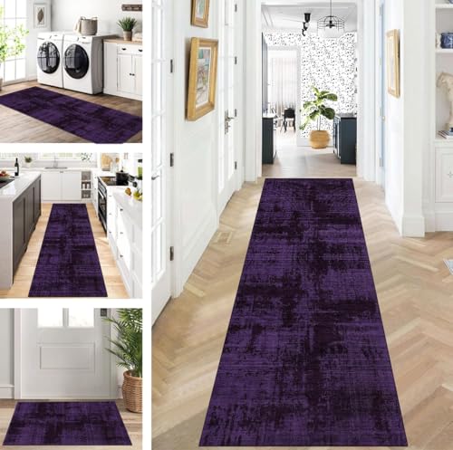 ZUZEKU Teppich Läufer Lang Lila Flur Küche rutschfest waschbar Teppichmatten Modern Design Küchenläufer 50X150cm Küchenteppich Meterware Esszimmer Schlafzimmer Wohnzimmer Schmutzfangmatte ZUZEKU Teppich Läufer Lang Lila Flur Küche rutschfest waschbar Teppichmatten Modern Design Küchenläufer 50X150cm Küchenteppich Meterware Esszimmer Schlafzimmer Wohnzimmer Schmutzfangmatte von ZUZEKU
