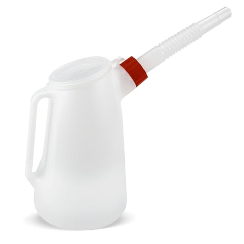 Ölkanne 1.2L Messbecher Öl mit Flexiblem für Werkstatt von ZUZGO
